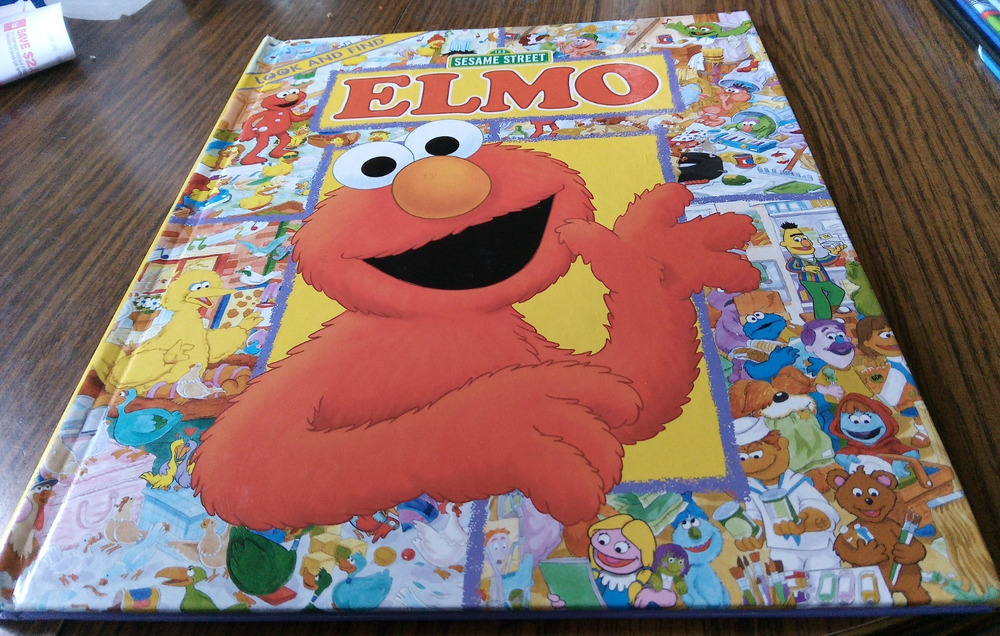 Look And Find Elmo By Catherine McCaffery And Brooke Zimmerman(2002 Pi Books)